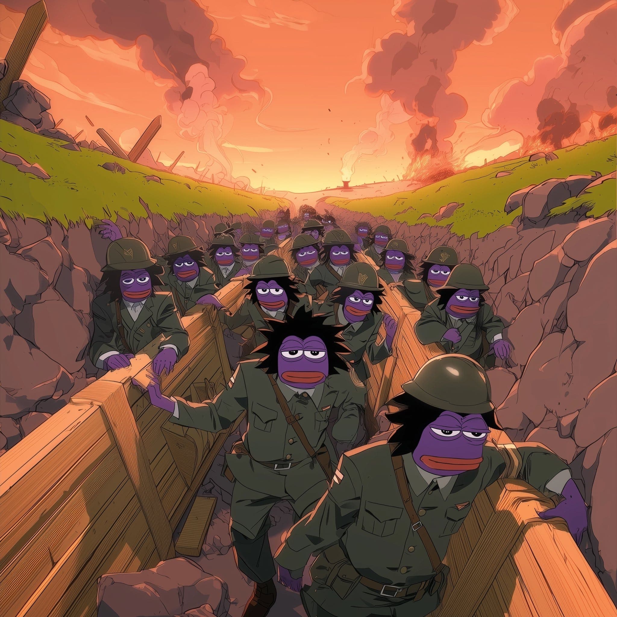 Gmonads army gathered together preparing for a march